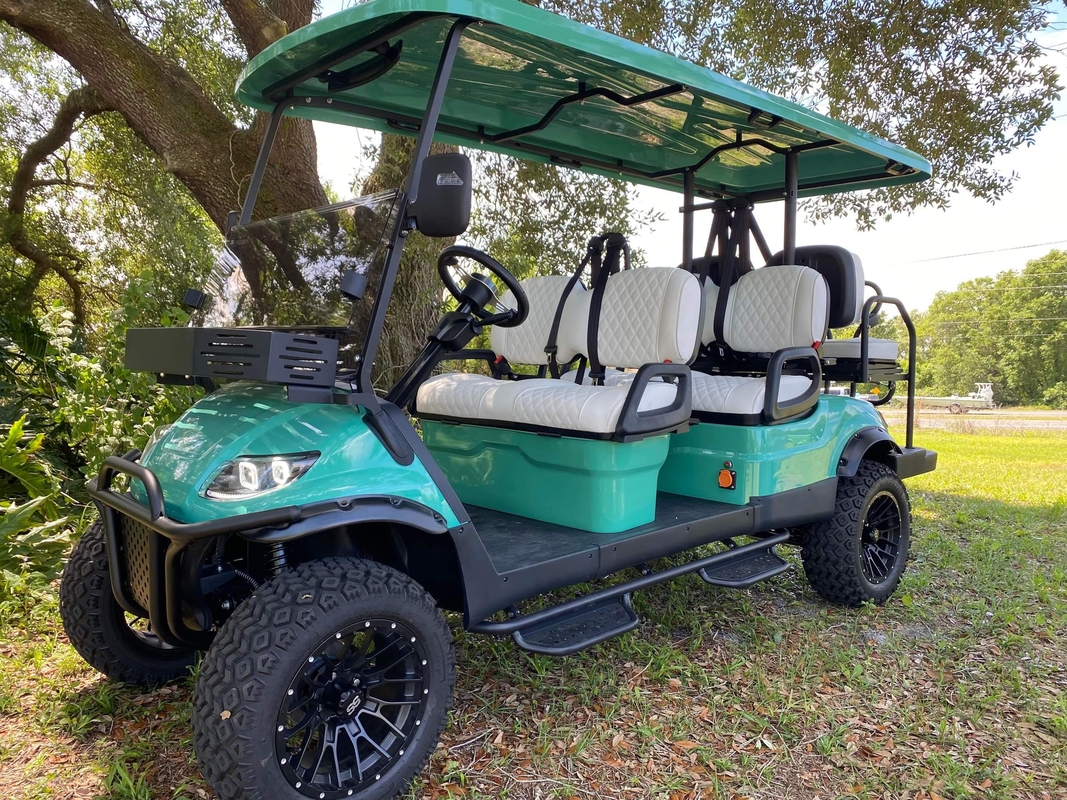 4 van het het Beëindigen Upgradeable HOOGSTE Golf van Seaters Hoge de Autoev4+2g 25mph Klantgerichte Kleur