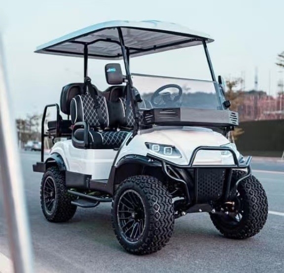 Klantgerichte Upgradeable HOOGSTE het Golfauto EV2 25mph 48V van het Kleuren Hoge Beëindigen