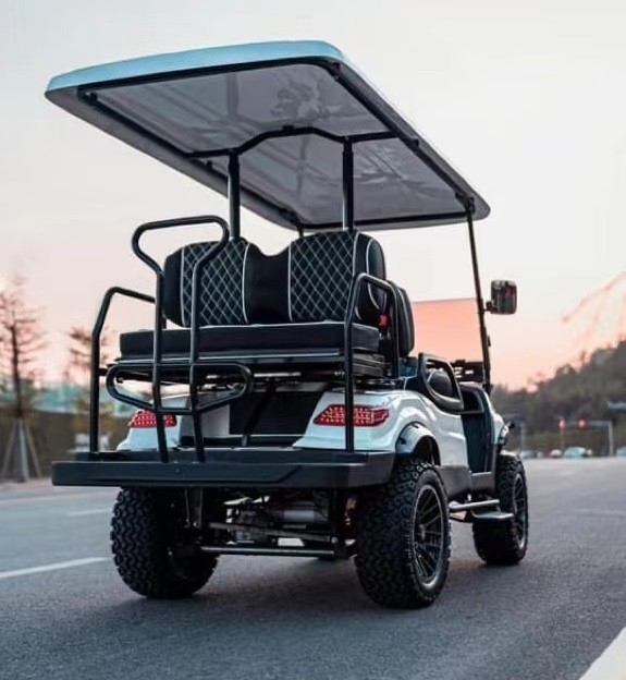 Klantgerichte Upgradeable HOOGSTE het Golfauto EV2 25mph 48V van het Kleuren Hoge Beëindigen