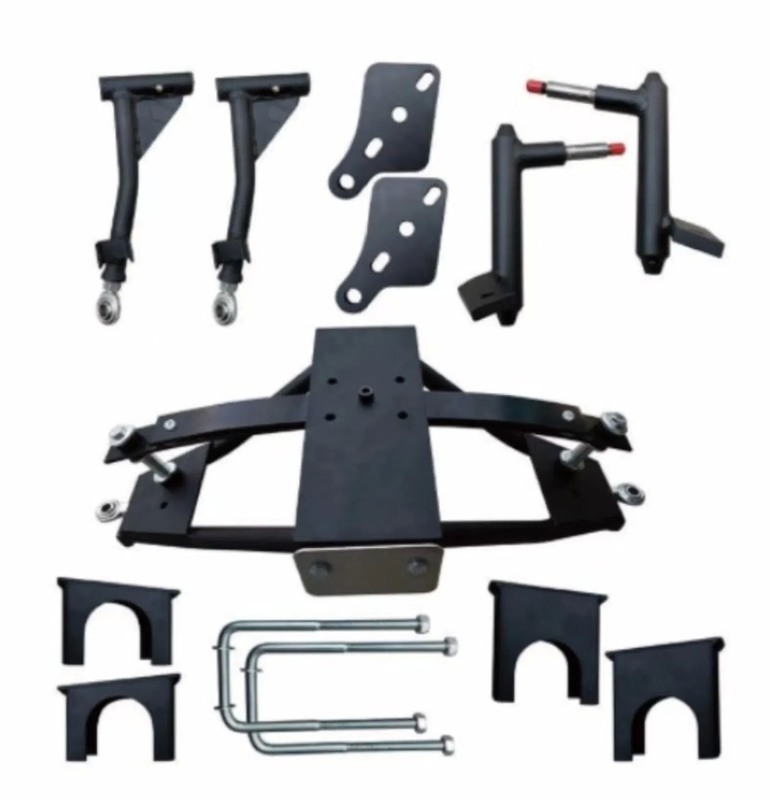 6 Inch Heavy Duty Golf Cart Lift Kit with Durable Urethane Bushings and High Gloss Powder Coat Finish