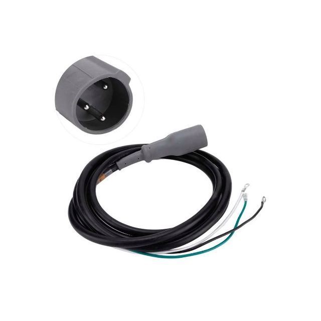 48V-opladerplug voor Club Car DS & Precedent 1, 3-Pin Mannelijke Plug met DC Cordset, vervangen OEM# 101828901 103429001 101128901