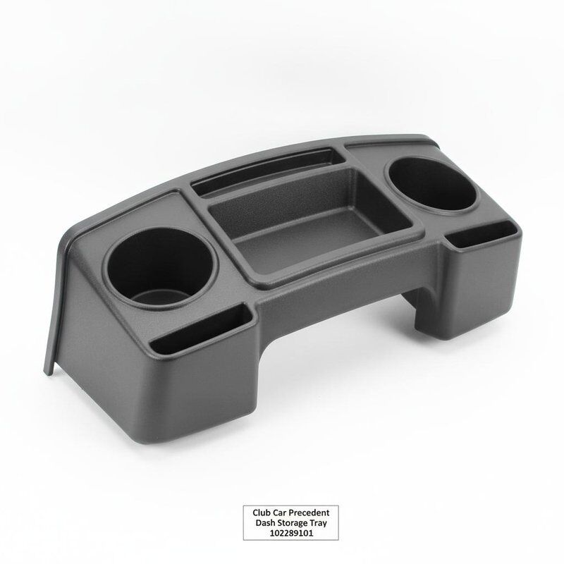 Club Car Precedent Dash Storage Tray 102289101 Zwart Plastic Golf Cart vervangend onderdeel