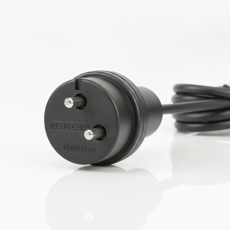Club Car 36V oplader snoerstekker 1016433-01 OEM vervanging rond drie-pins ontwerp gegoten weerbestendige behuizing