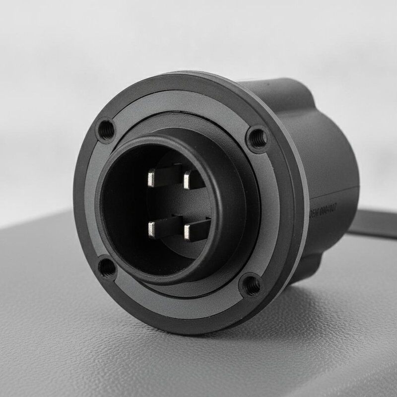 Club Car 36V opladeraansluiting 0004107 OEM-vervanging met twee pinnen, waterdichte paneelmontage