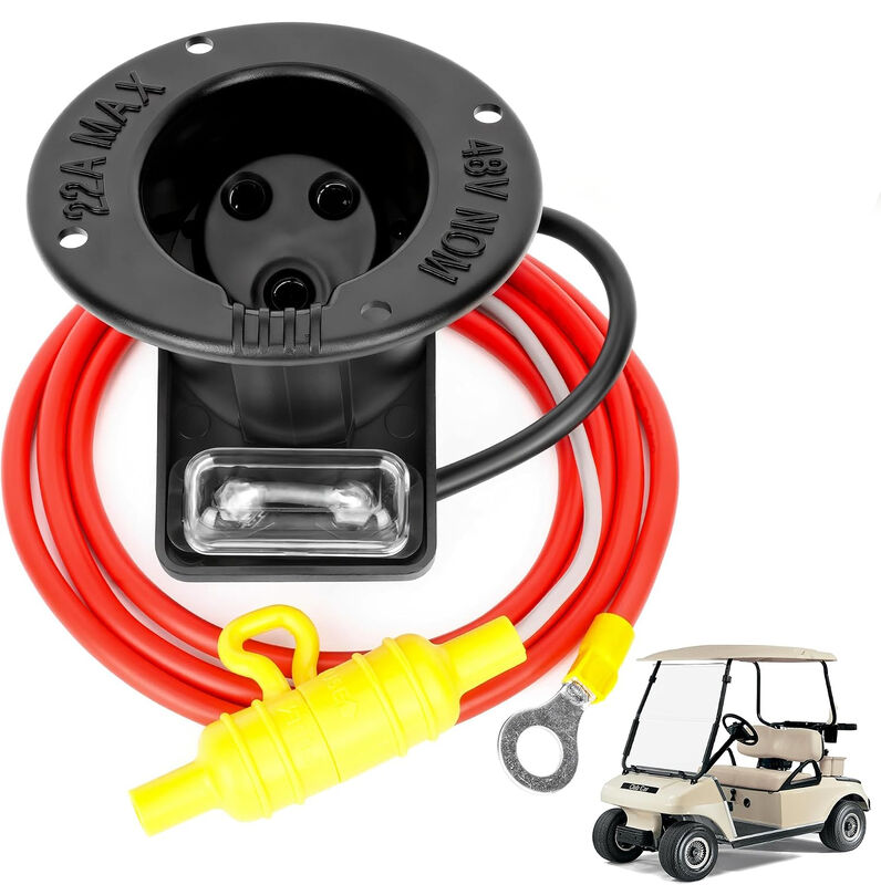 Club Car DS-oplader Zekeringsamenstel 101802101 Premium Upgrade Geïntegreerde 48V-zekering Complete kabelboom