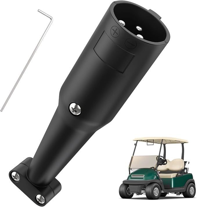 Club Car 48V-opladersnoerstekker 101828901 OEM-vervanging gegoten rubberen behuizing alleen vervangingsstekker