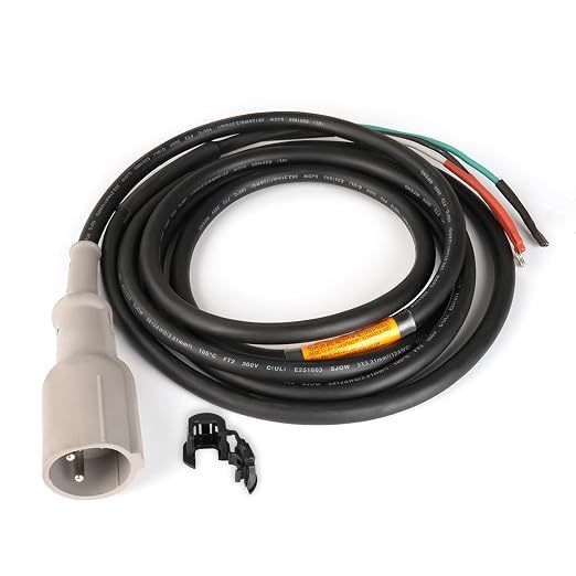 Club Car 48V oplader snoer stekker draad 101828901 OEM vervanging drie meter zware kabel gegoten waterdichte stekker