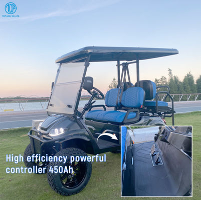KDS Mini Elektrisch Gelifted Golf Cart 4 Wheel Disc Brake 10 Inch Screen 4 Seater Club Car
